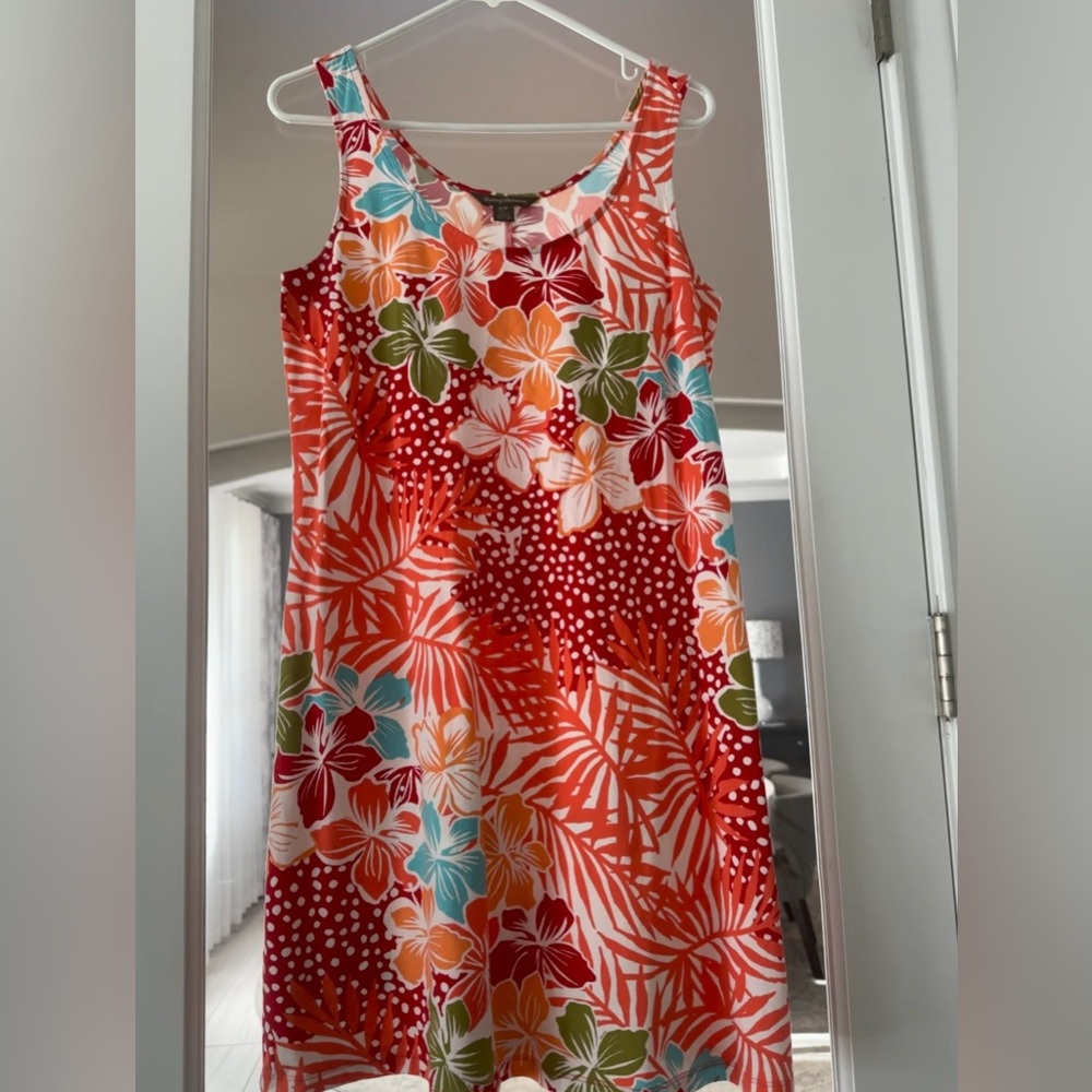 Tommy Bahama Tropical Floral Sleeveless Dress